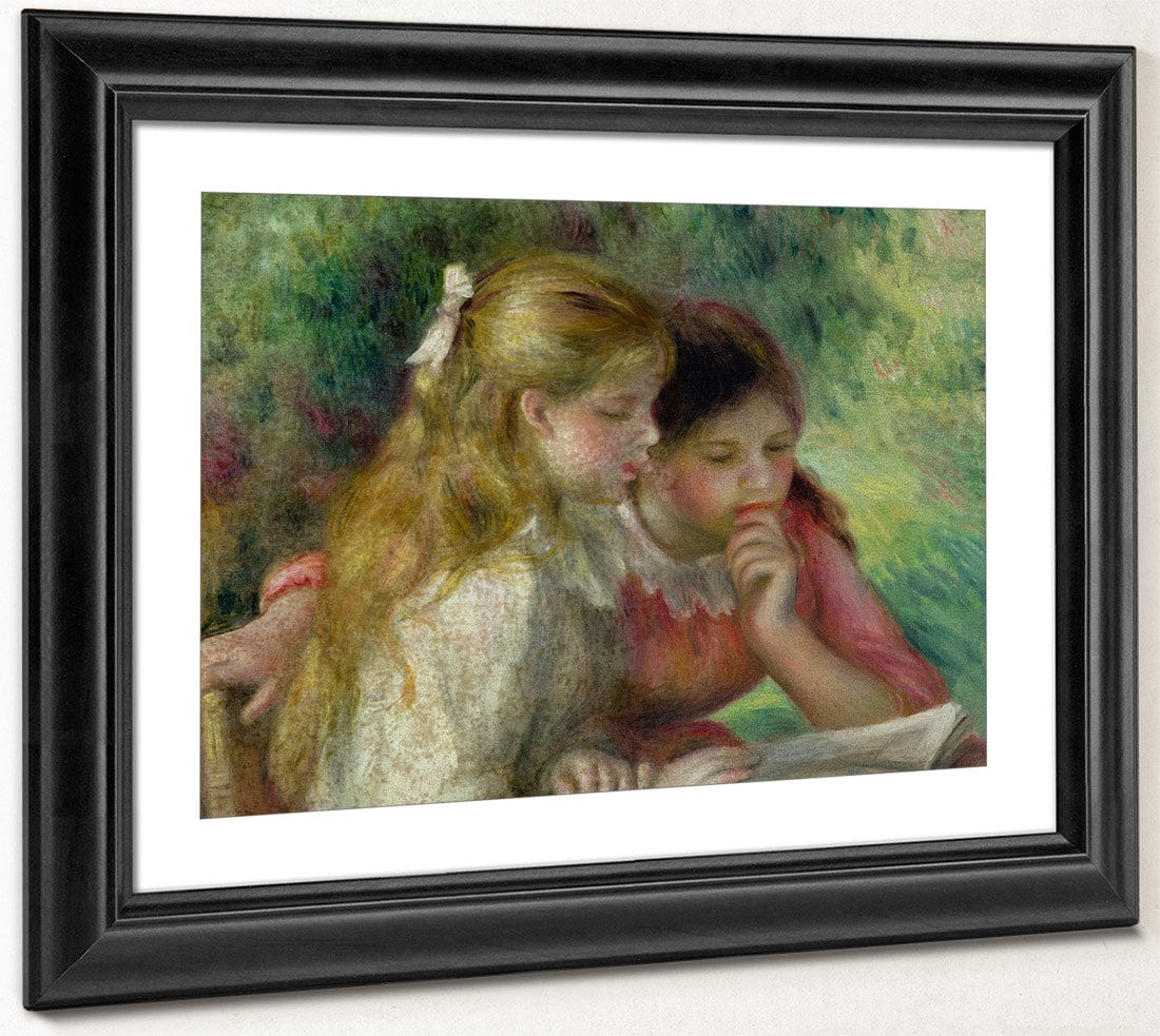 The Reading By Pierre Auguste Renoir Fine Art Print