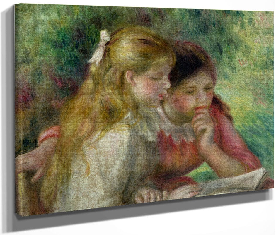 The Reading By Pierre Auguste Renoir Fine Art Print