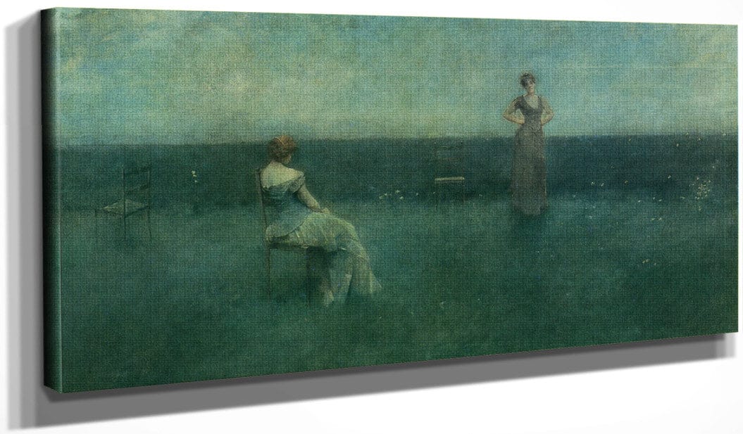 The Recitation 1891 By Thomas Wilmer Dewing Fine Art Print