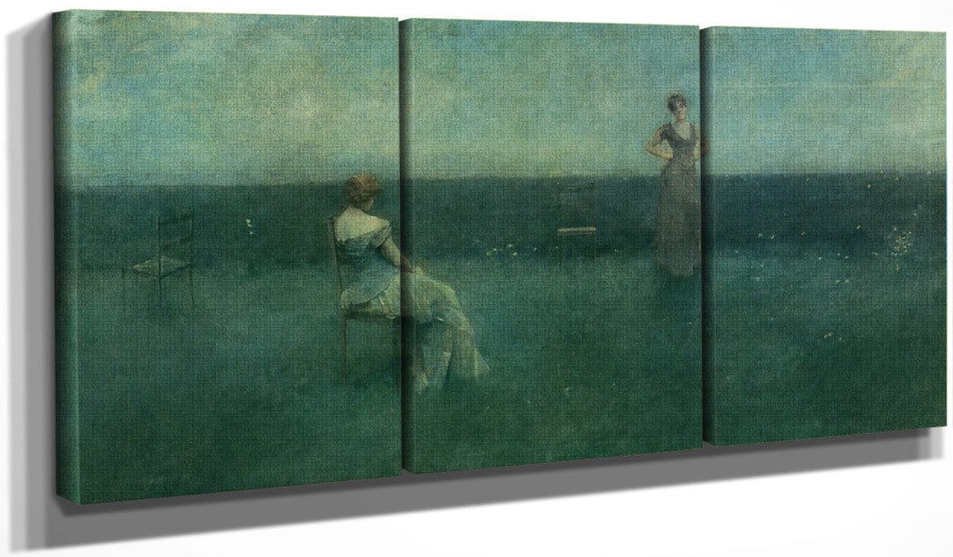 The Recitation 1891 By Thomas Wilmer Dewing Fine Art Print