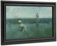 The Recitation By Thomas Wilmer Dewing Fine Art Print