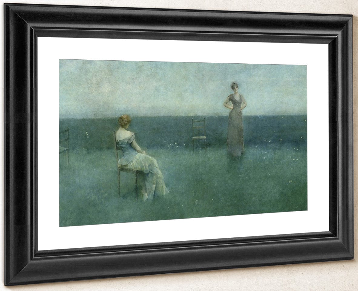 The Recitation By Thomas Wilmer Dewing Fine Art Print