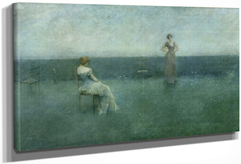 The Recitation By Thomas Wilmer Dewing Fine Art Print