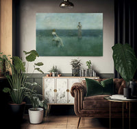 The Recitation By Thomas Wilmer Dewing Fine Art Print