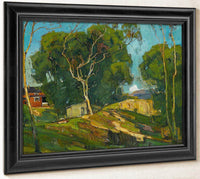 The Red Barn By William Wendt Fine Art Print