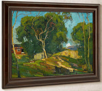 The Red Barn By William Wendt Fine Art Print