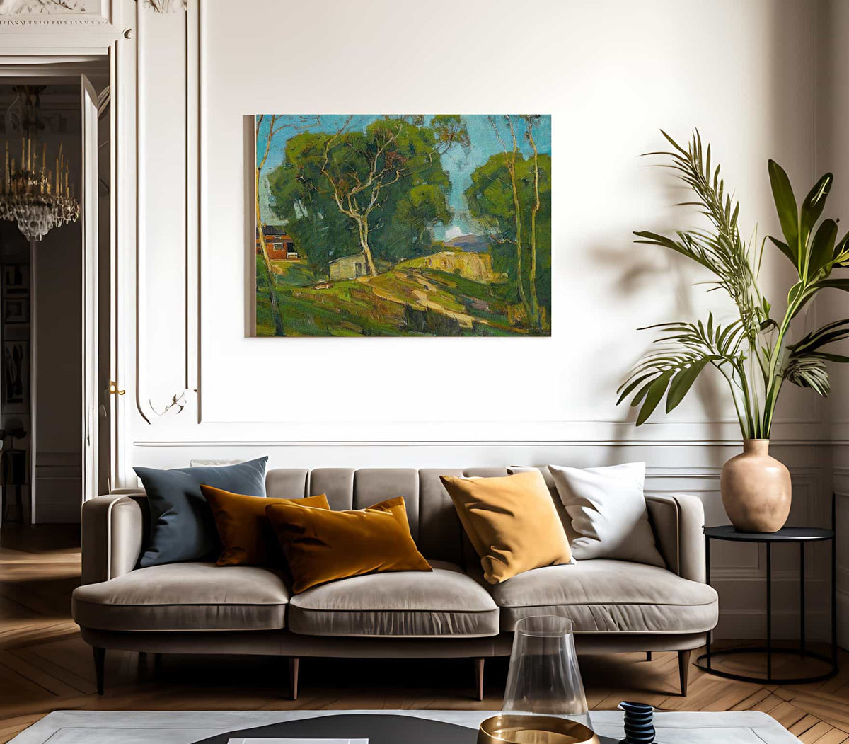 The Red Barn By William Wendt Fine Art Print