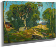 The Red Barn By William Wendt Fine Art Print