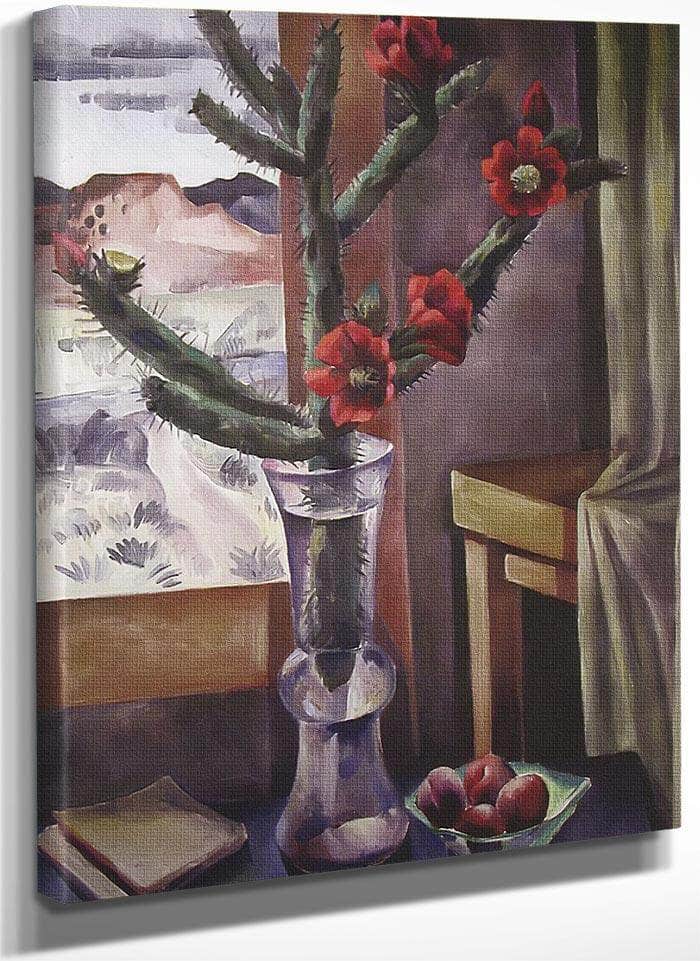 The Red Cactus By Bjo Nordfeldt Fine Art Print