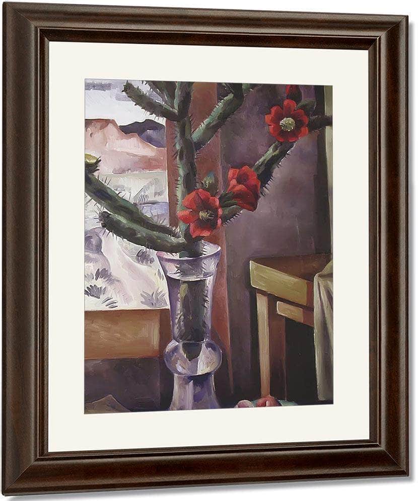 The Red Cactus By Bjo Nordfeldt Fine Art Print