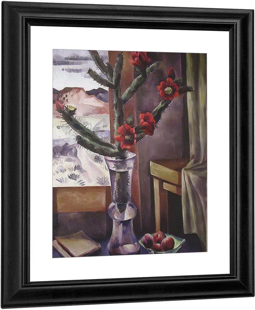 The Red Cactus By Bjo Nordfeldt Fine Art Print