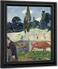 The Red Cow By Eugene Henri Paul Gauguin Fine Art Print