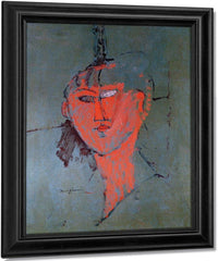 The Red Head By Amedeo Modigliani Fine Art Print