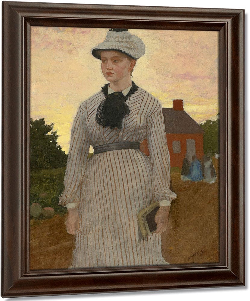 The Red School House By Winslow Homer Fine Art Print