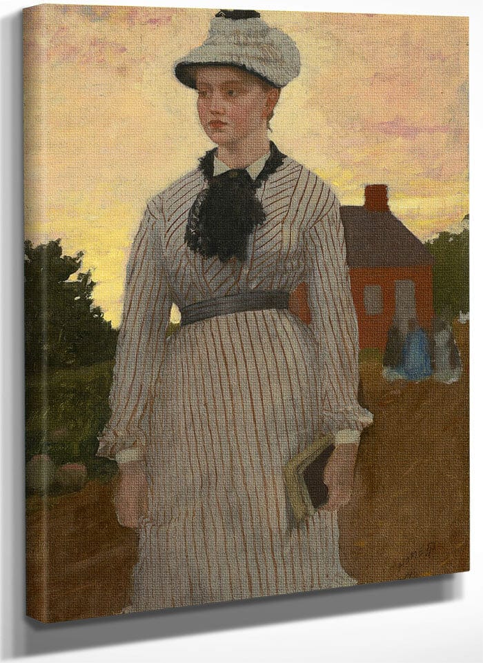 The Red School House By Winslow Homer Fine Art Print