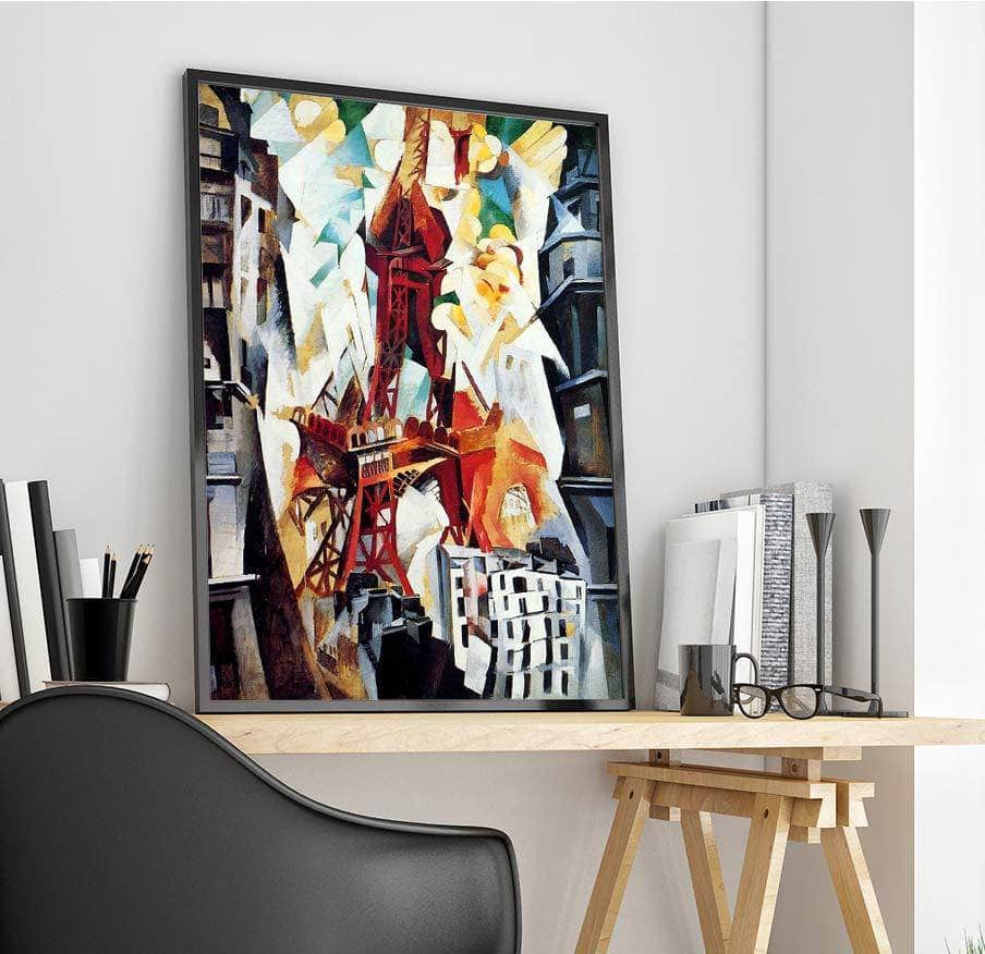 The Red Tower Painting Robert Delaunay Canvas Art Fine Art Print