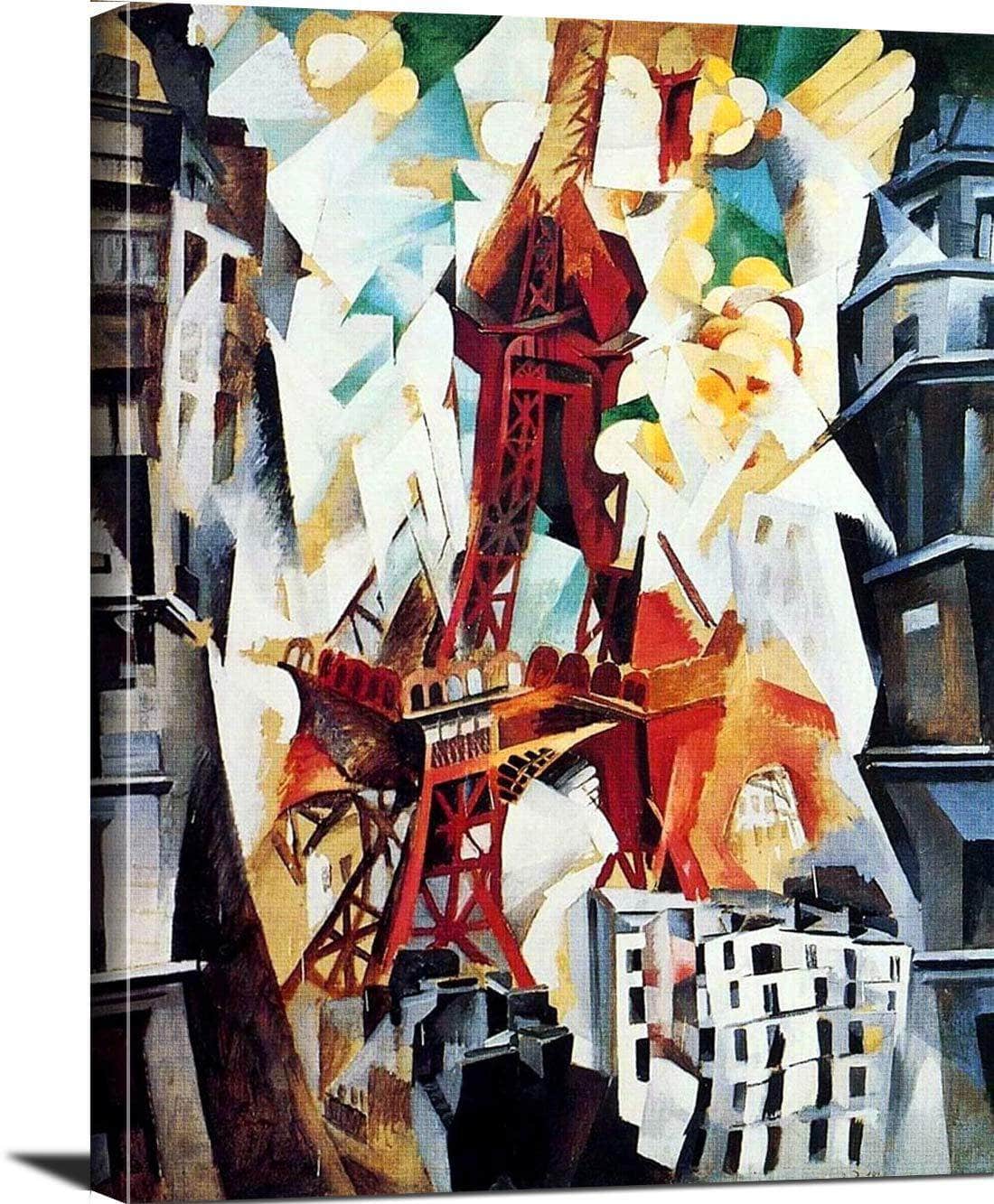 The Red Tower Painting Robert Delaunay Canvas Art Fine Art Print