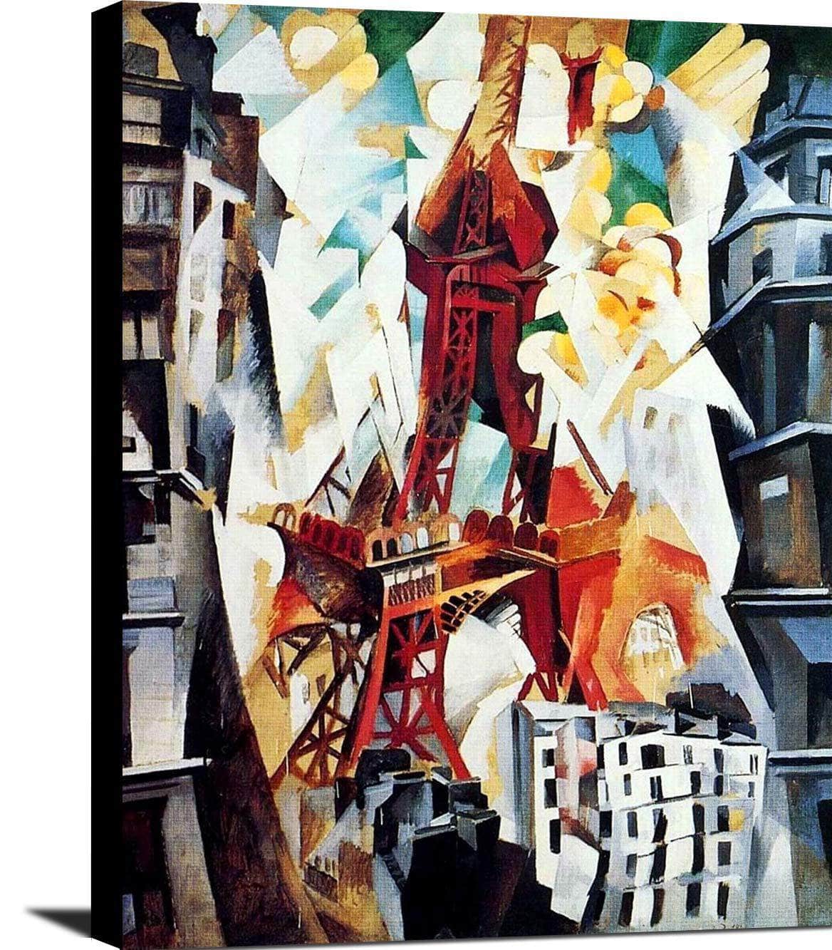 The Red Tower Painting Robert Delaunay Canvas Art Fine Art Print