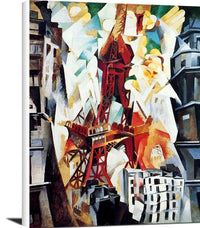 The Red Tower Painting Robert Delaunay Canvas Art Fine Art Print