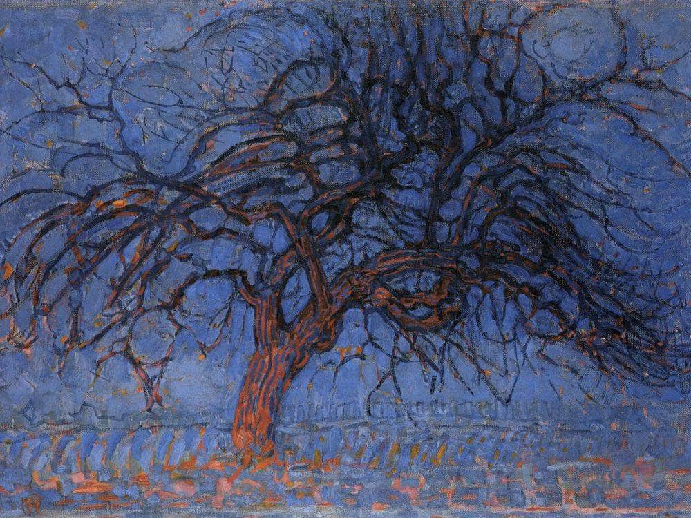 The Red Tree 1908 1910 Oil On Canvas 700X990Mm Haags Gemeentenmuseum Hague By Piet Mondrian Fine Art Print