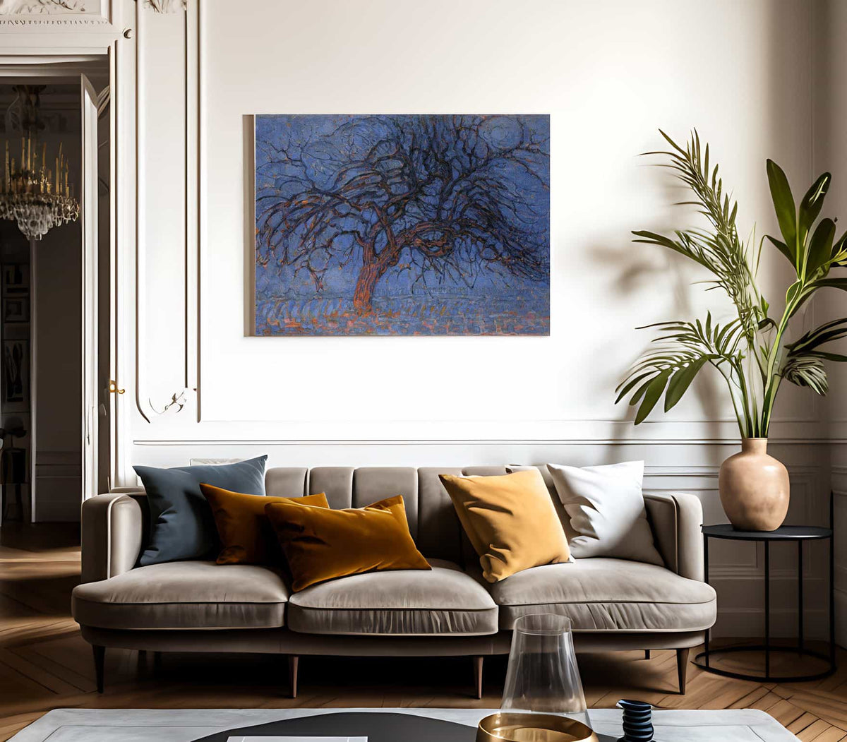 The Red Tree 1908 1910 Oil On Canvas 700X990Mm Haags Gemeentenmuseum Hague By Piet Mondrian Fine Art Print