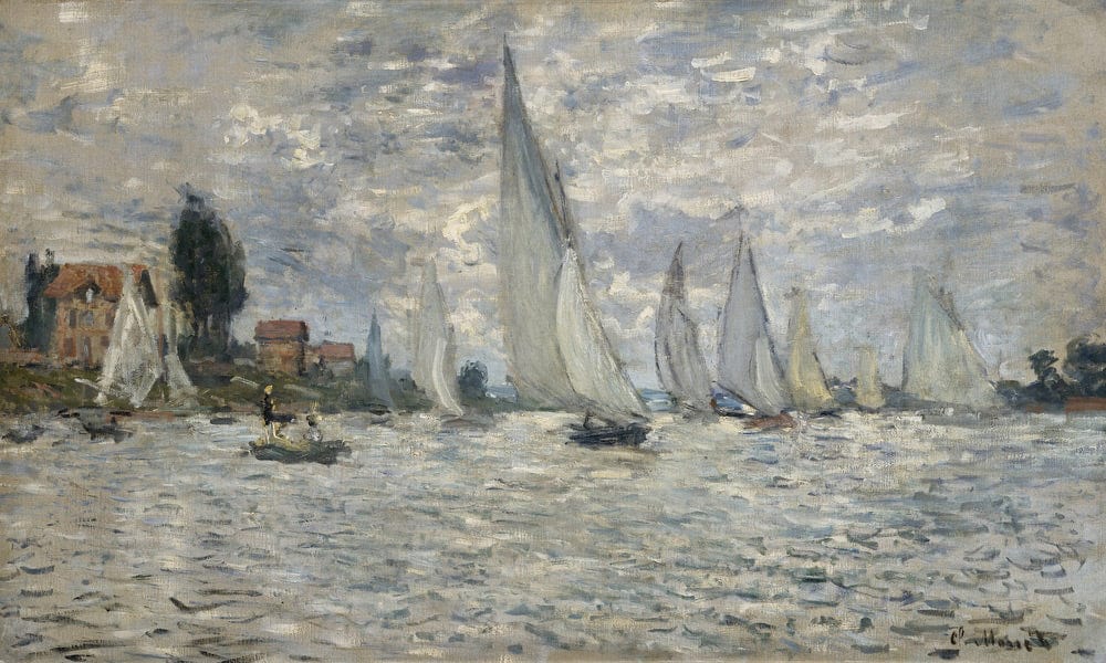 The Regatta At Argenteuil, Ca. 1874 By Claude Monet Fine Art Print