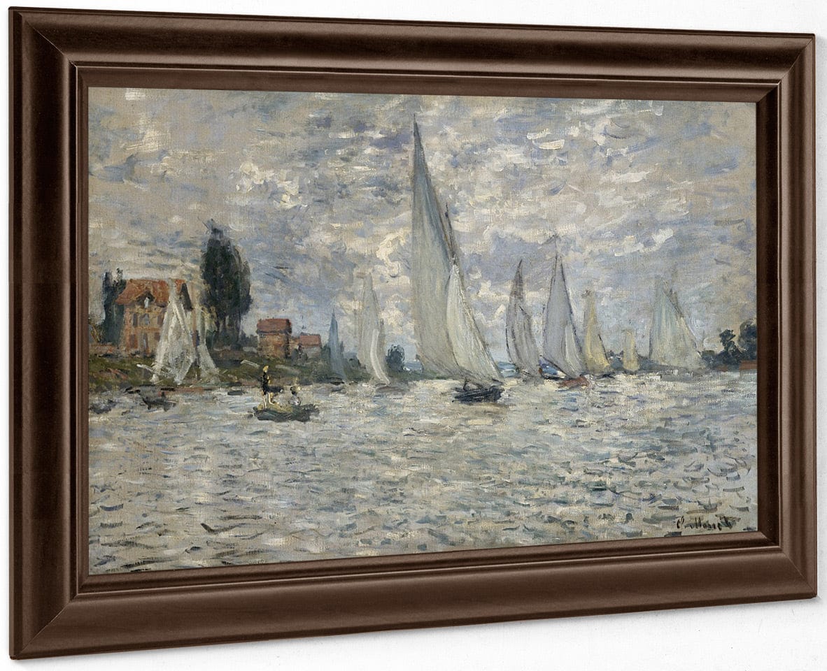 The Regatta At Argenteuil, Ca. 1874 By Claude Monet Fine Art Print