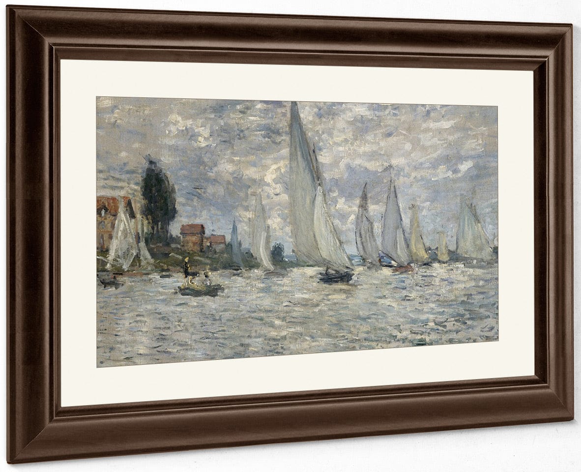 The Regatta At Argenteuil, Ca. 1874 By Claude Monet Fine Art Print