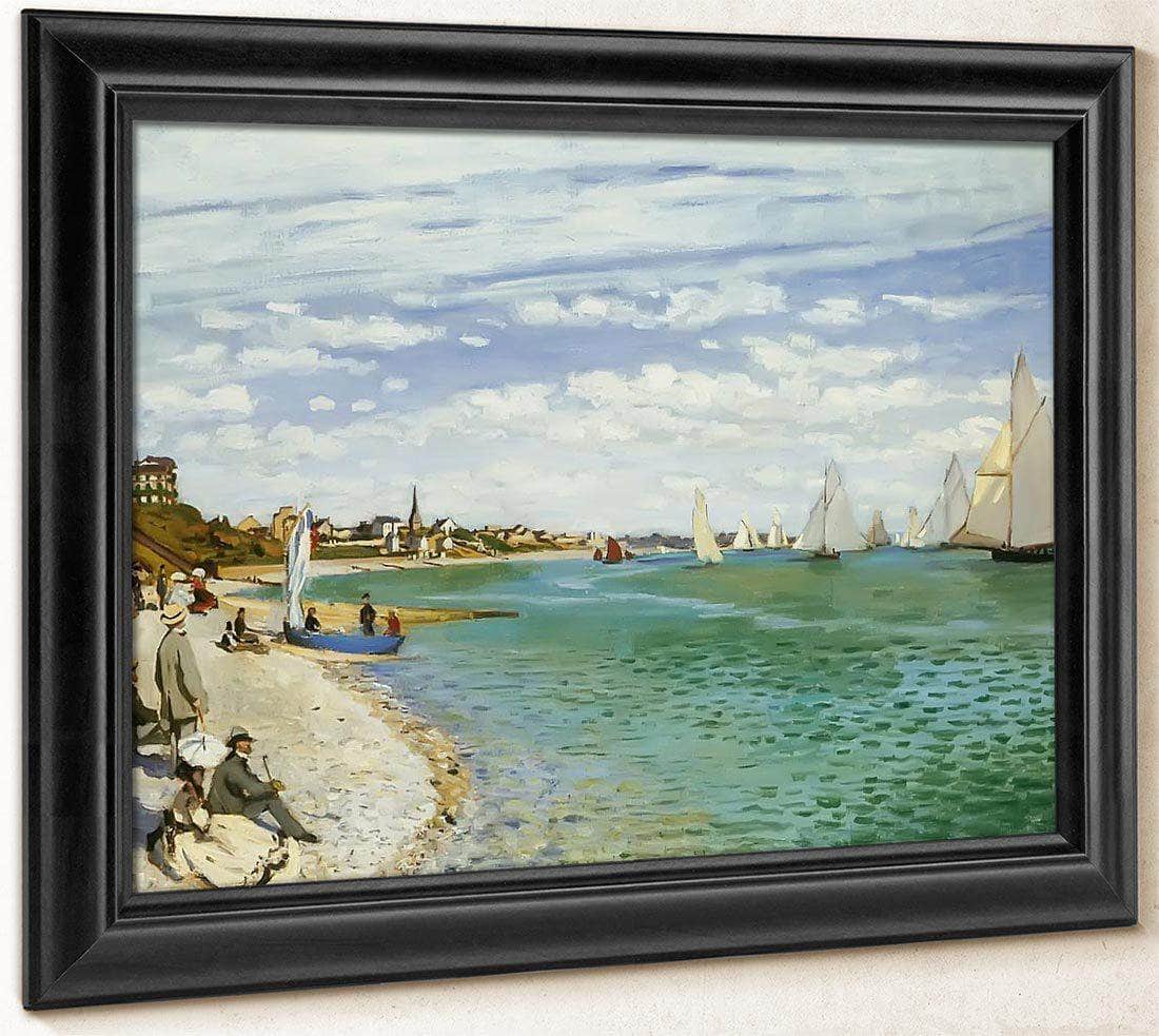 The Regatta At Sainte Adresse By Claude Monet Fine Art Print
