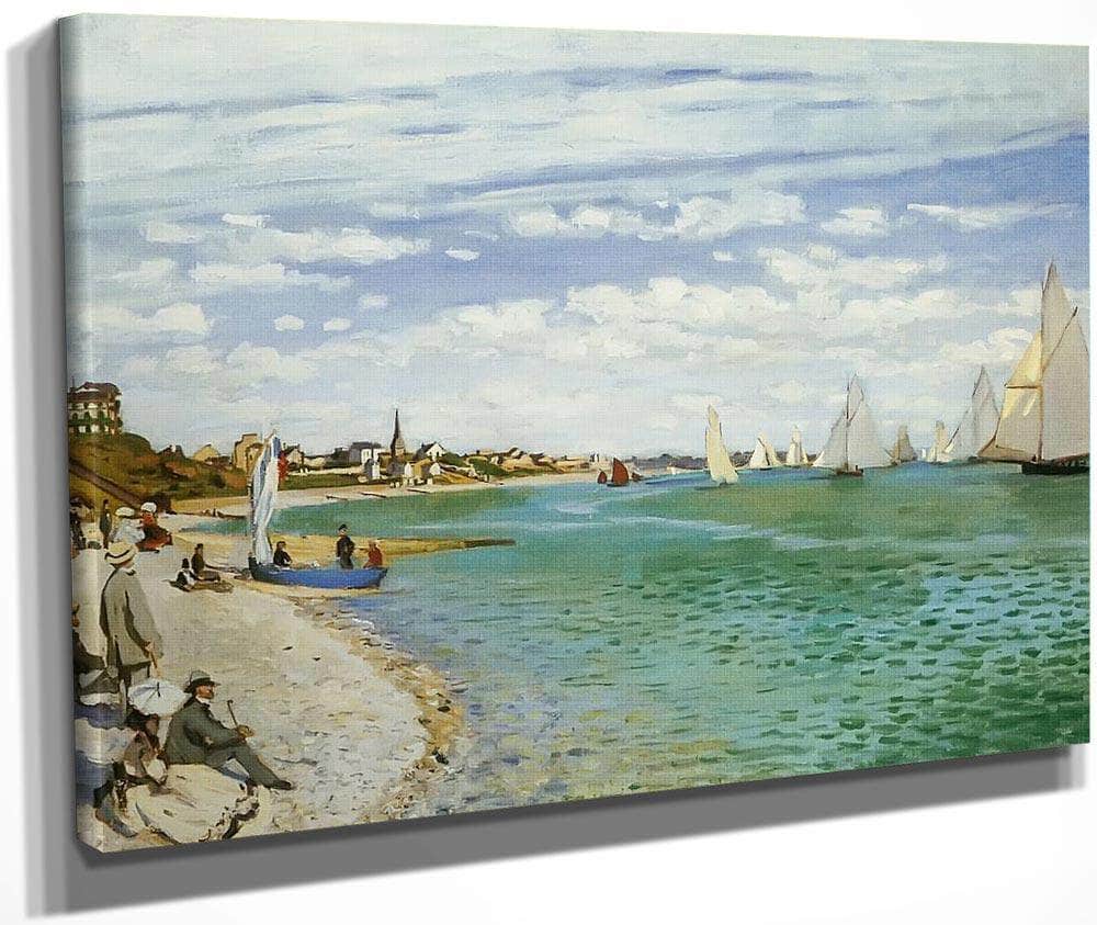 The Regatta At Sainte Adresse By Claude Monet Fine Art Print
