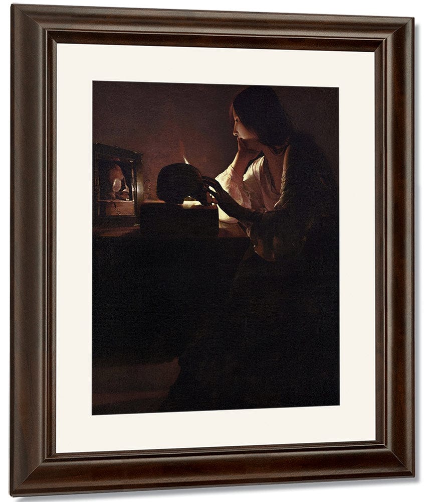 The Repentant Magdalene 1640 By Georges De La Tour Fine Art Print