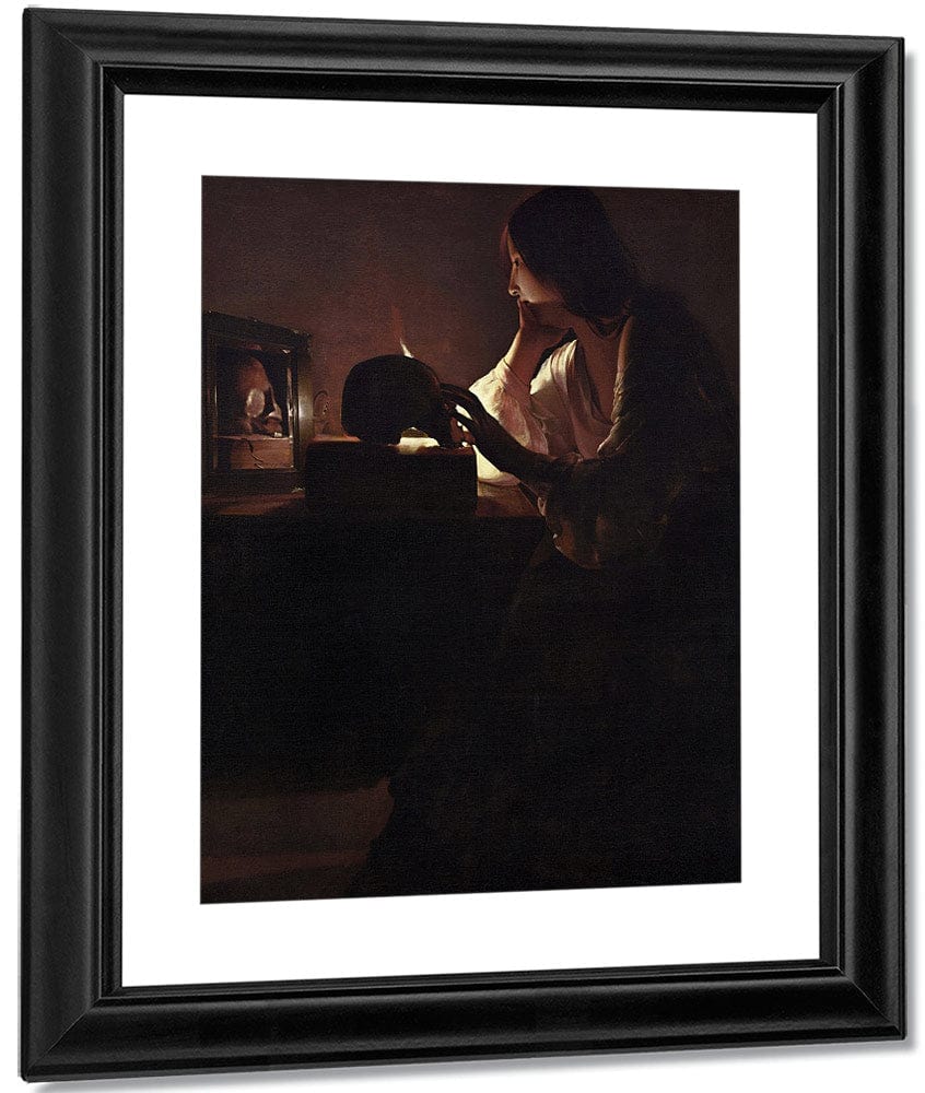 The Repentant Magdalene 1640 By Georges De La Tour Fine Art Print
