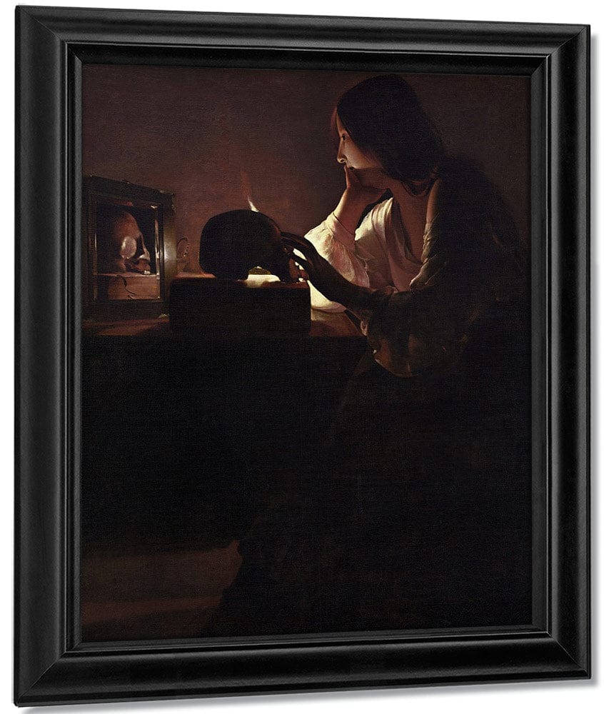The Repentant Magdalene 1640 By Georges De Latour Fine Art Print