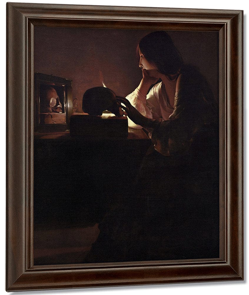 The Repentant Magdalene 1640 By Georges De Latour Fine Art Print