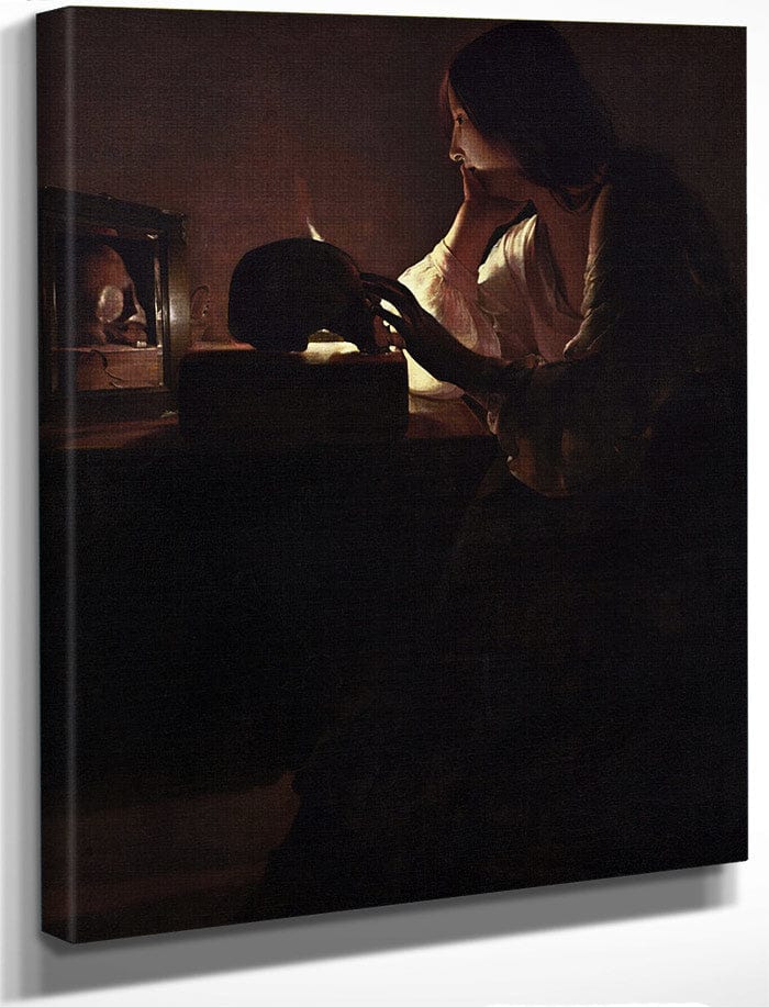 The Repentant Magdalene 1640 By Georges De Latour Fine Art Print
