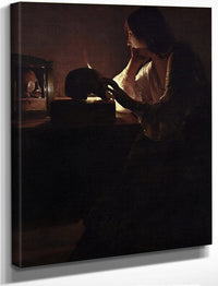 The Repentant Magdalene 1640 By Georges De Latour Fine Art Print