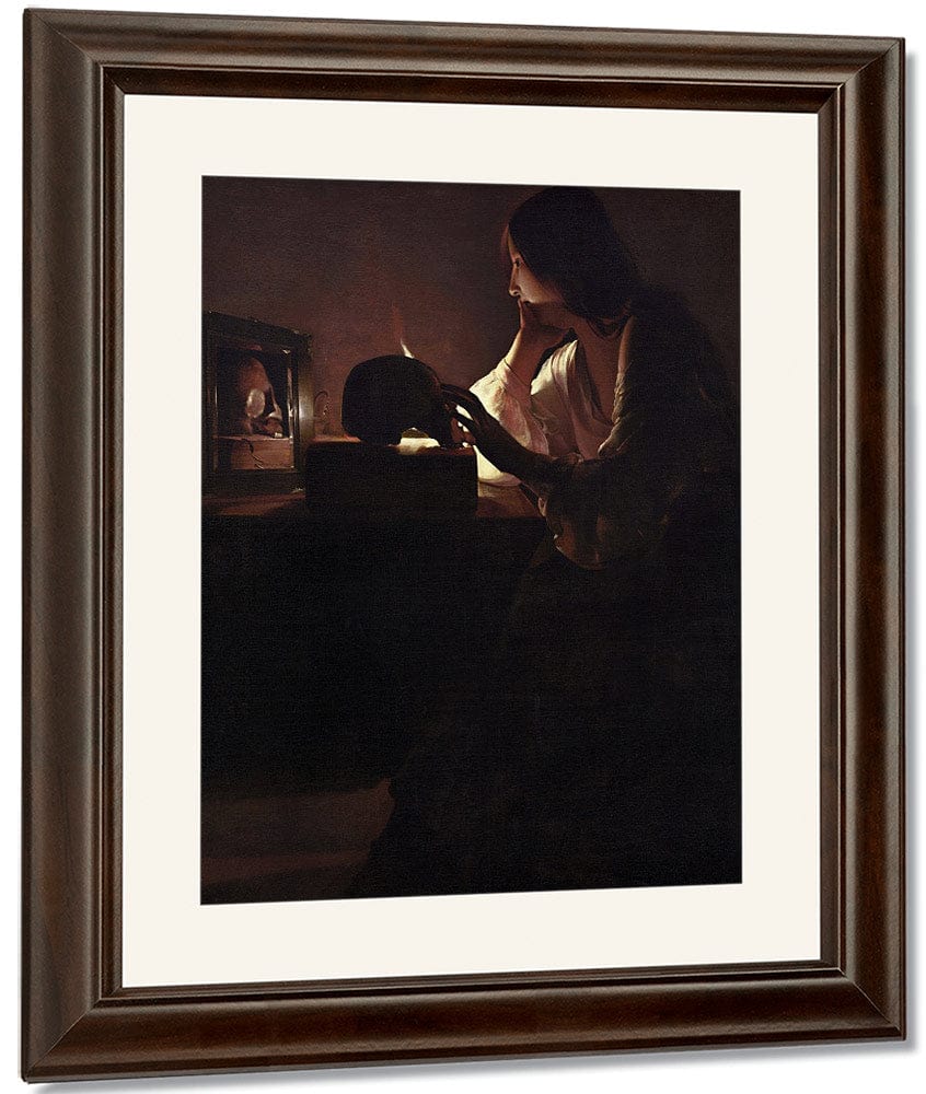 The Repentant Magdalene 1640 By Georges De Latour Fine Art Print