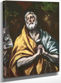 The Repentant St. Peter By El Greco Fine Art Print
