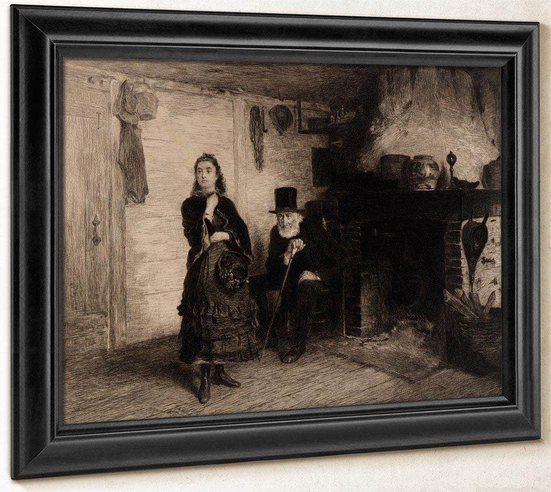 The Reprimand By Eastman Johnson Fine Art Print