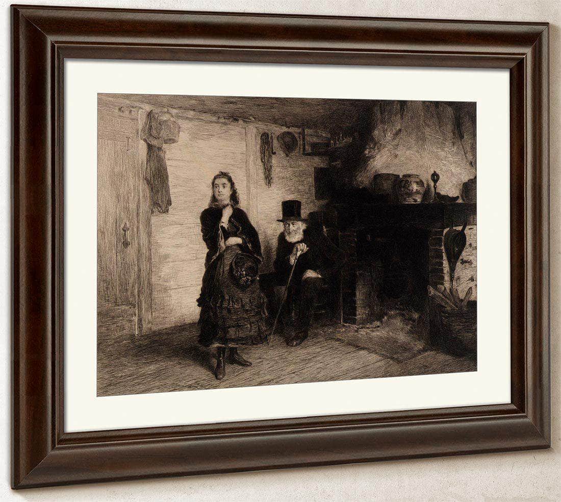 The Reprimand By Eastman Johnson Fine Art Print