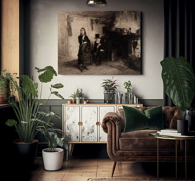 The Reprimand By Eastman Johnson Fine Art Print