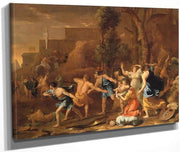 The Rescue Of Young Kind Pyrrhus By Nicholas Poussin Fine Art Print