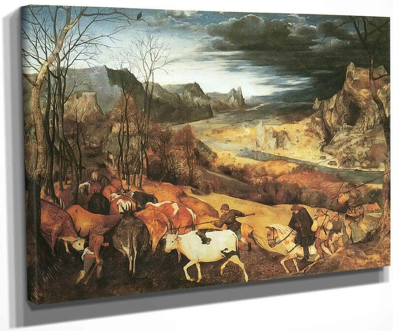 The Return Of The Herd 1565 By Pieter Bruegel Fine Art Print