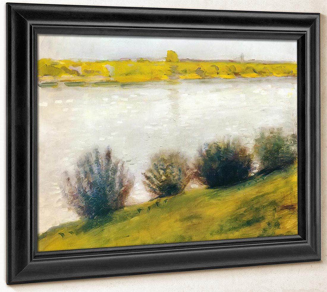 The Rhine In Hersel By August Macke Fine Art Print