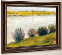 The Rhine In Hersel By August Macke Fine Art Print