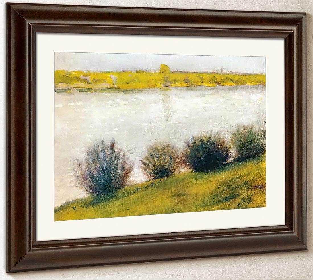 The Rhine In Hersel By August Macke Fine Art Print