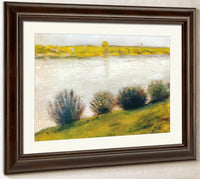 The Rhine In Hersel By August Macke Fine Art Print