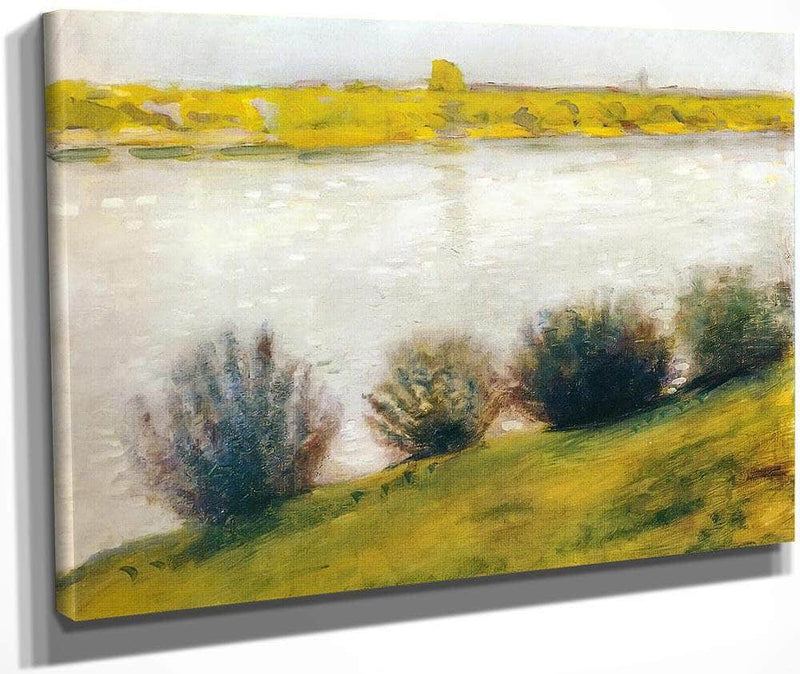 The Rhine In Hersel By August Macke Fine Art Print