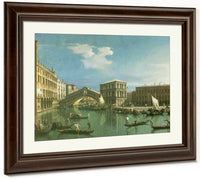 The Rialto Bridge Venice By Canaletto Fine Art Print