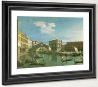 The Rialto Bridge Venice By Canaletto Fine Art Print